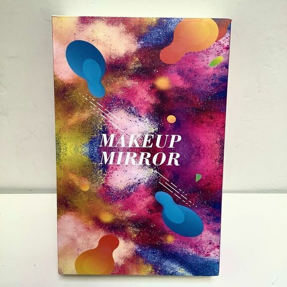 Makeup-Mirror001 21 LED Rotating Vanity Mirror with Lights - White - Picture 6 of 6